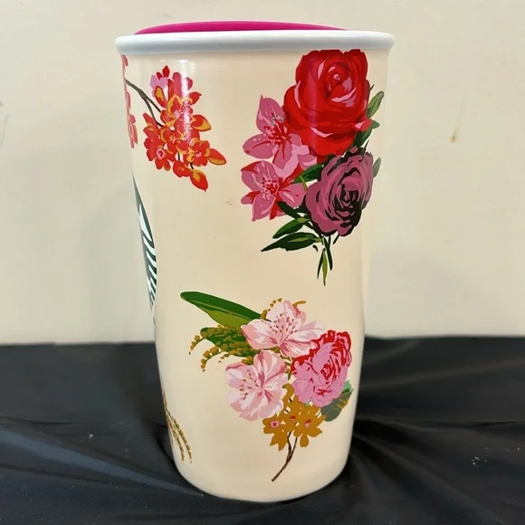 Starbucks Bando 2018 floral ceramic tumbler